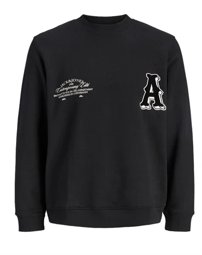 Jack & Jones Junior - JORNantucket Front Script Sweater - Black